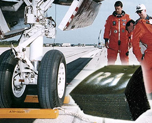 STS-70 Main Landing Gear Tire Segment