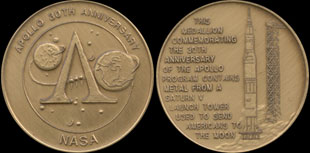Manned Flight Awareness - Apollo 30th Anniv. (Bronze)