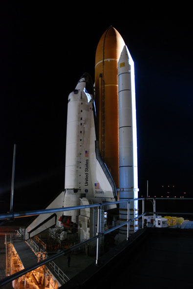 Discovery rolls out for the final time, again