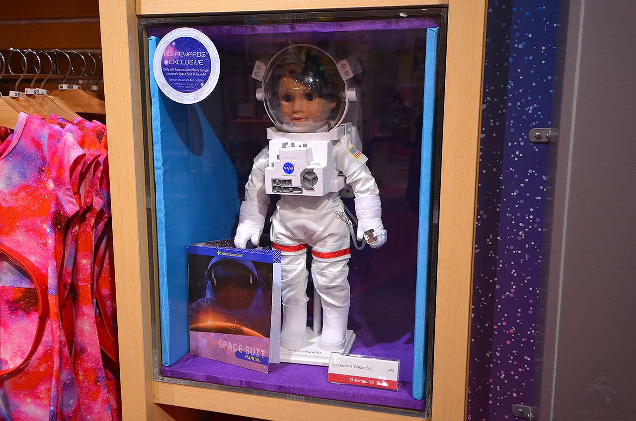 NASA ASTRONAUT BLUE FLIGHT SUIT with HAT for AMERICAN GIRL DOLLS LUCIANA VEGA 