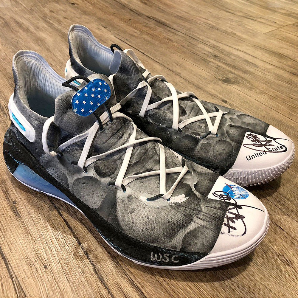 Stephen Curry's 'Moon Landing' sneakers 