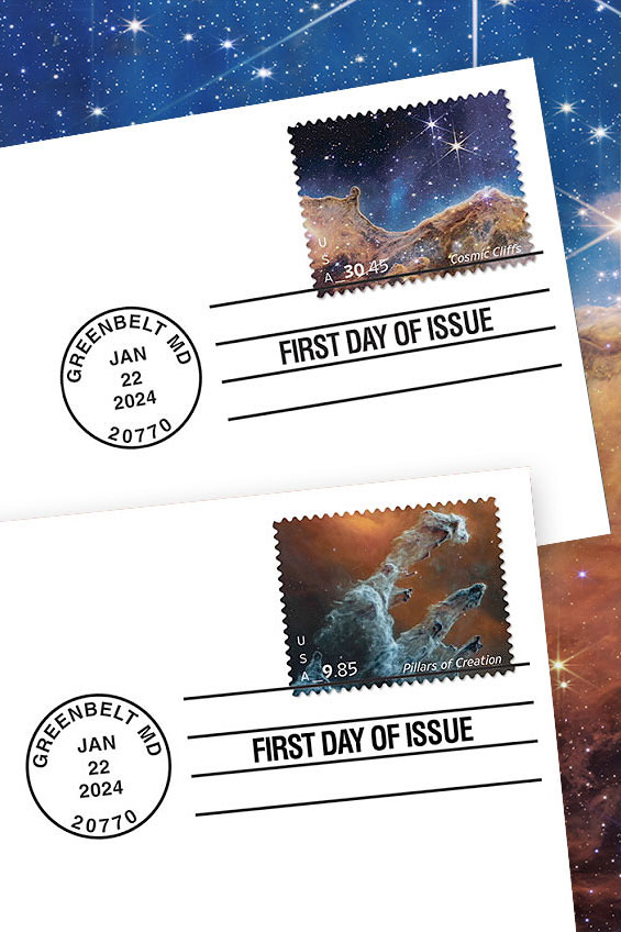 US Postal Service Celebrates NASA's Webb Telescope With New Stamp - NASA