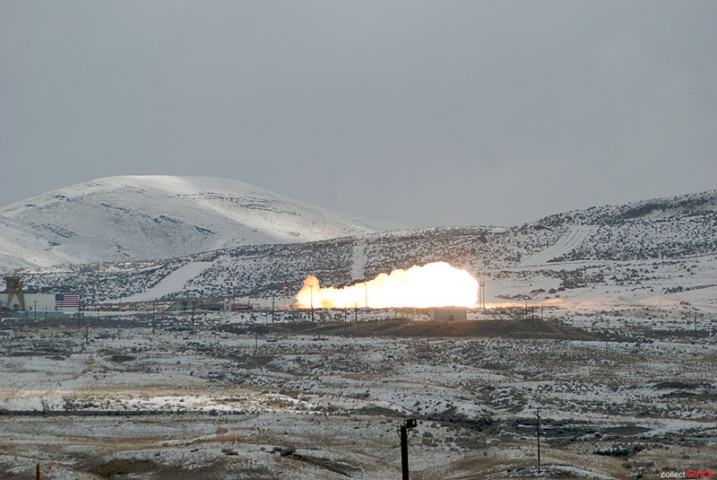 One last blast: Final firing for space shuttle solid rocket ground tests