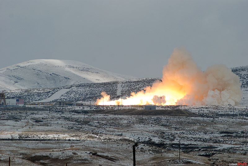 One last blast: Final firing for space shuttle solid rocket ground tests