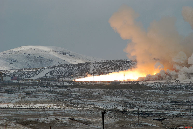 One last blast: Final firing for space shuttle solid rocket ground tests