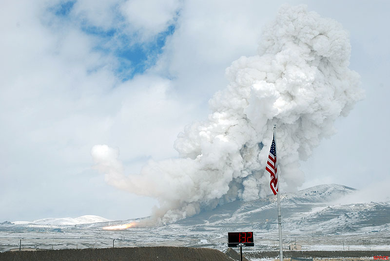 One last blast: Final firing for space shuttle solid rocket ground tests