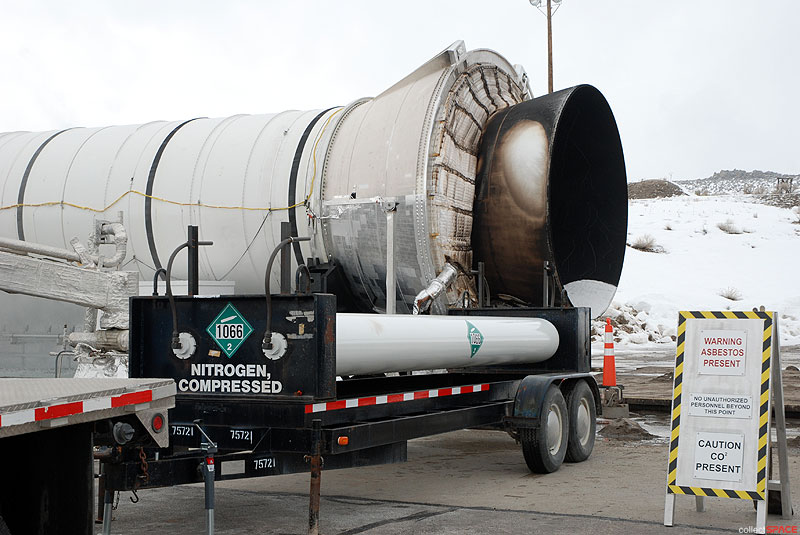 One last blast: Final firing for space shuttle solid rocket ground tests