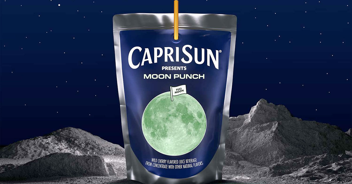 Capri Sun takes a swing at an eclipse with limited 'Moon Punch