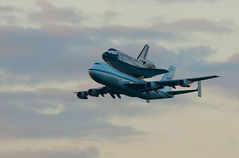 Space shuttle Discovery lands in Washington for Smithsonian display