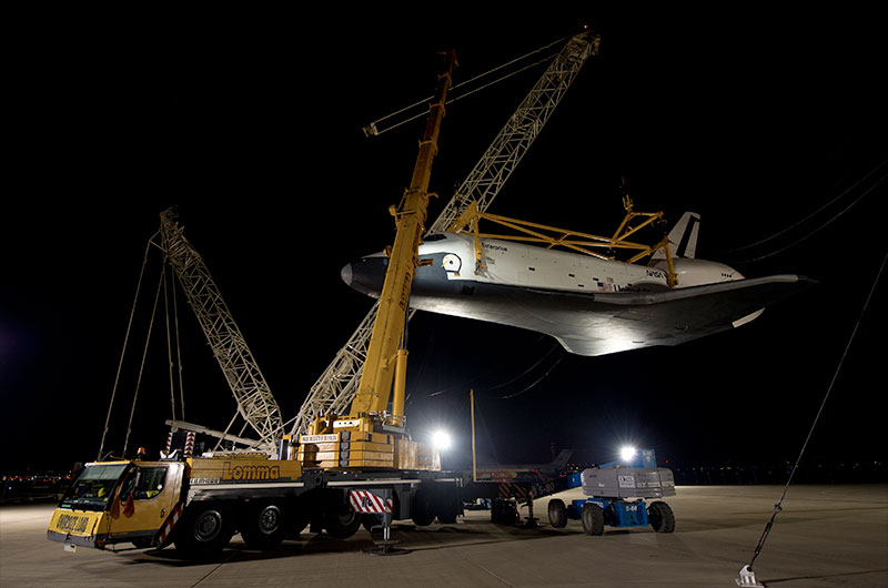 Prototype space shuttle Enterprise bound for NYC reunited with NASA aircraft