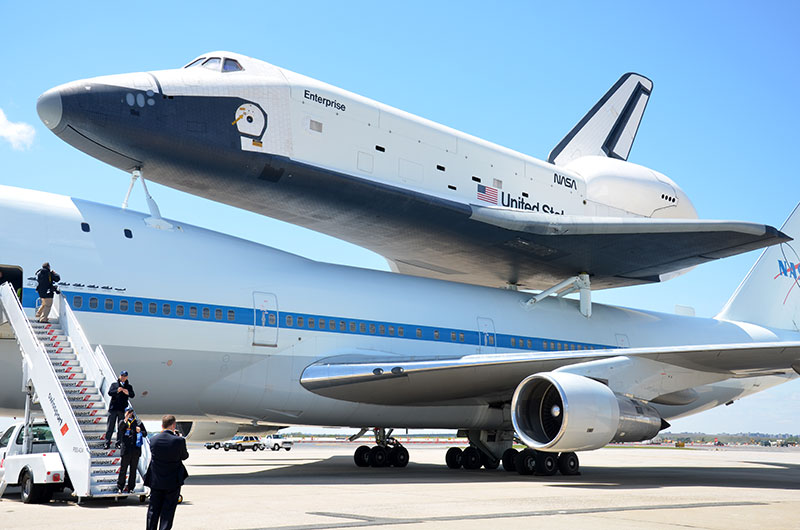 Space shuttle Enterprise lands in New York for museum display