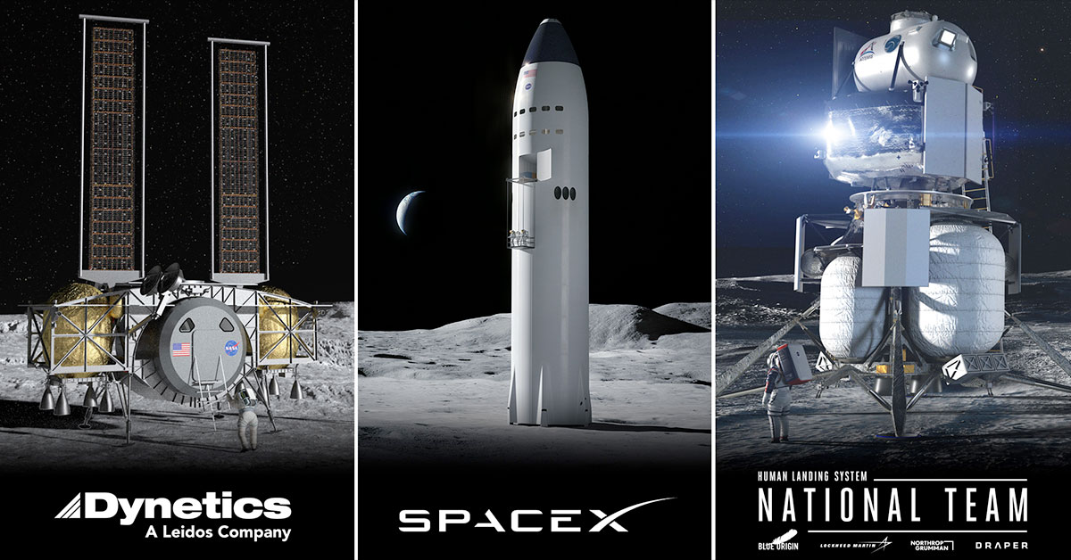 NASA awards contracts to build first moon landers since Apollo