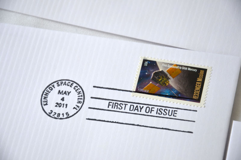 New U.S. stamps honor two Mercury explorers