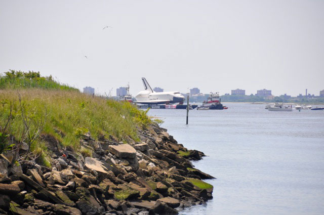 Space shuttle Enterprise damaged at sea, delivery to Intrepid delayed