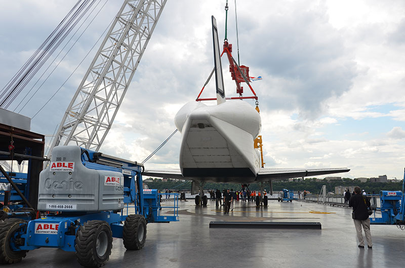 Space shuttle at sea: Enterprise sails for NYC's Intrepid, via New Jersey