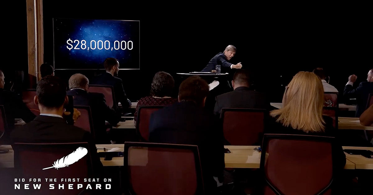 First seat to space on Blue Origin's New Shepard sells for 28 million collectSPACE