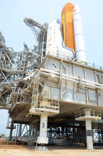 On the pad with NASA's last space shuttle to launch