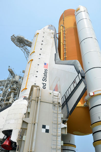 On the pad with NASA's last space shuttle to launch