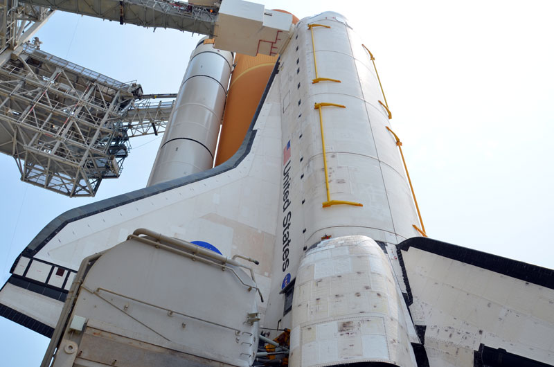 On the pad with NASA's last space shuttle to launch