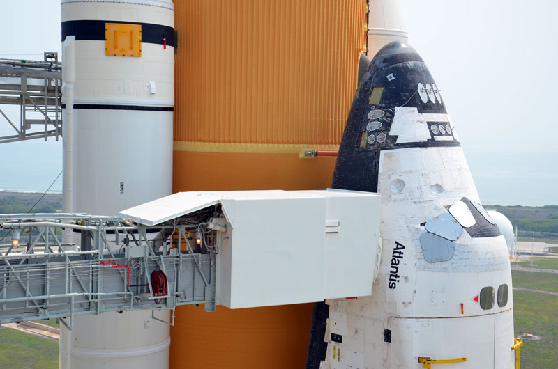 On the pad with NASA's last space shuttle to launch