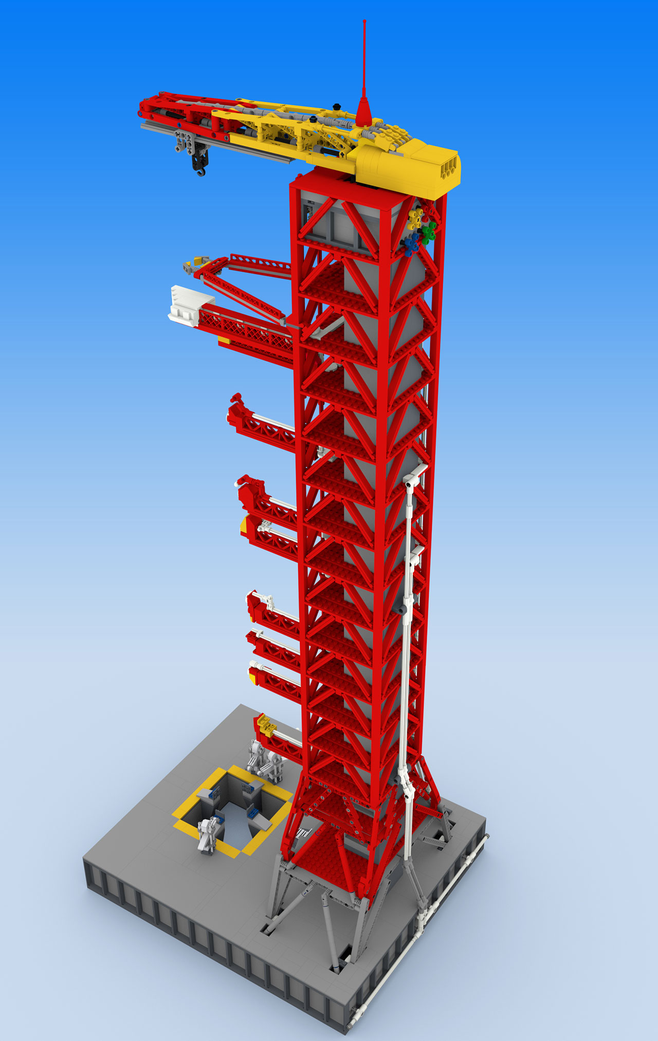 lego umbilical tower instructions