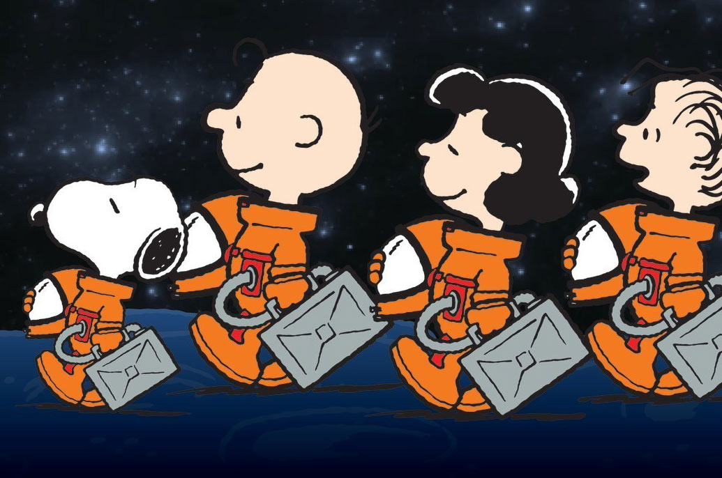 Snoopy Museum Can Batch A Astronaut
