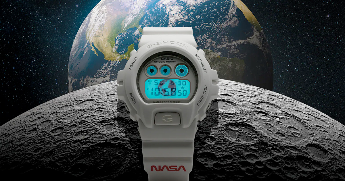 送料無料 ギフト Casio G-Shock new with moon the of pursuit NASA's celebrates 時計