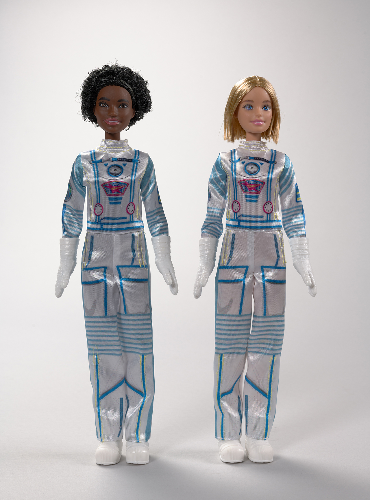 First Barbie dolls to fly into space debut on display at