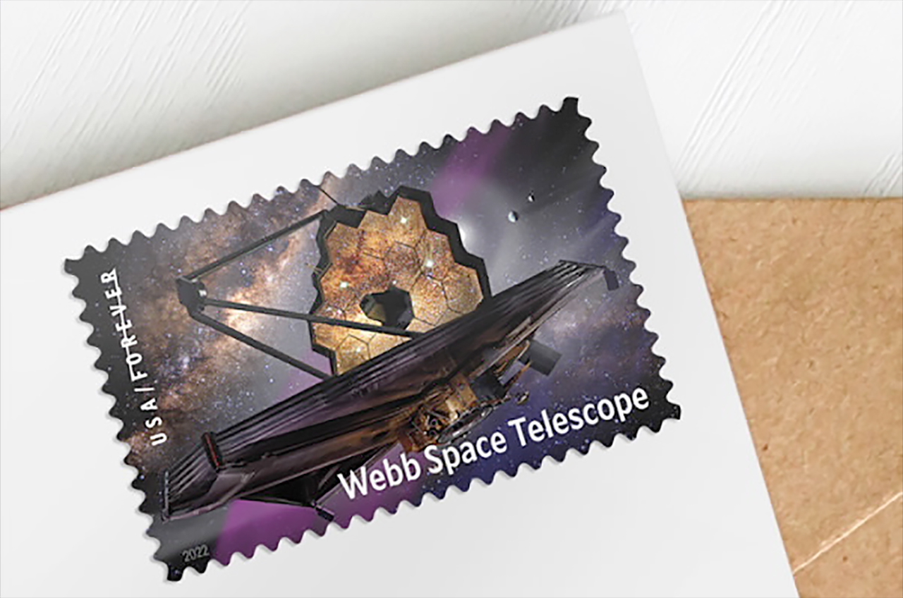 US Postal Service Celebrates NASA's Webb Telescope With New Stamp - NASA