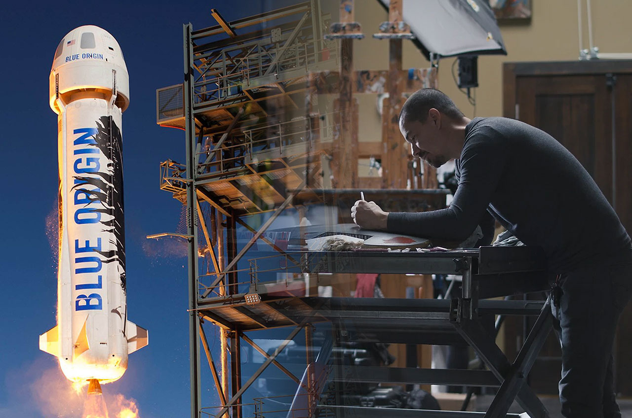 Uplift Aerospace's Blue Origin art murals - collectSPACE: Messages