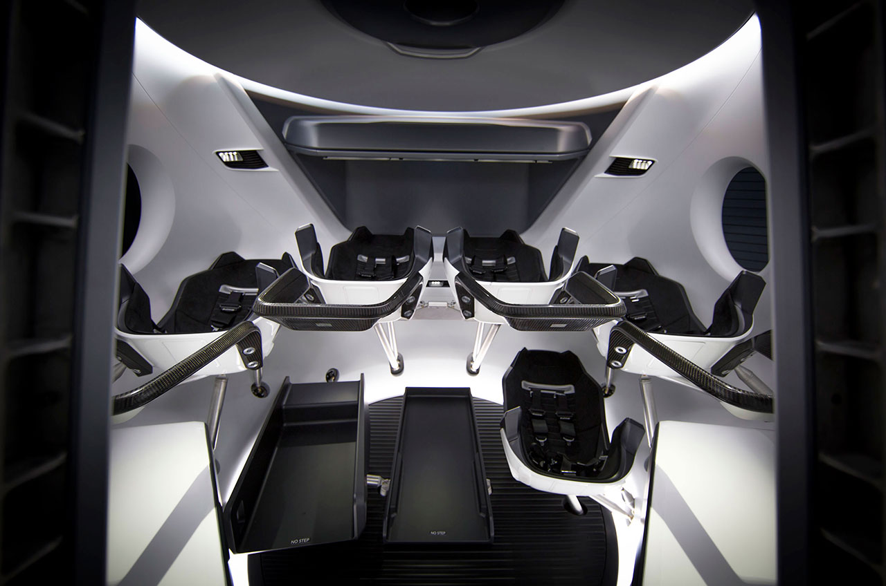 Step Inside Crew Dragon Spacex Reveals Interior Of Crewed