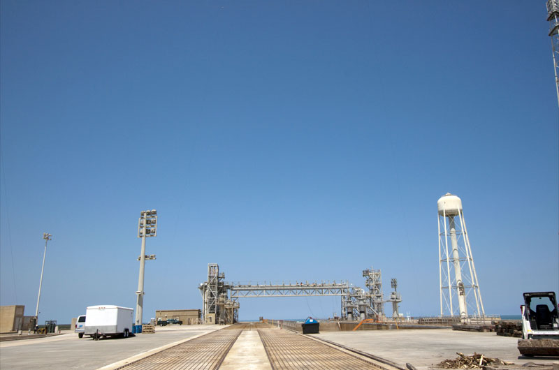 Space shuttle launch pad 'cleaned' of historic towers