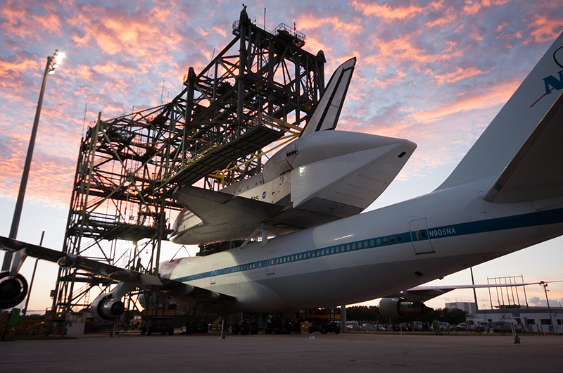 Space shuttle Endeavour set for final ferry flight to Calif., if weather allows