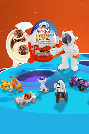 Kinder Joy candy now comes with rockets, rovers and other space toys