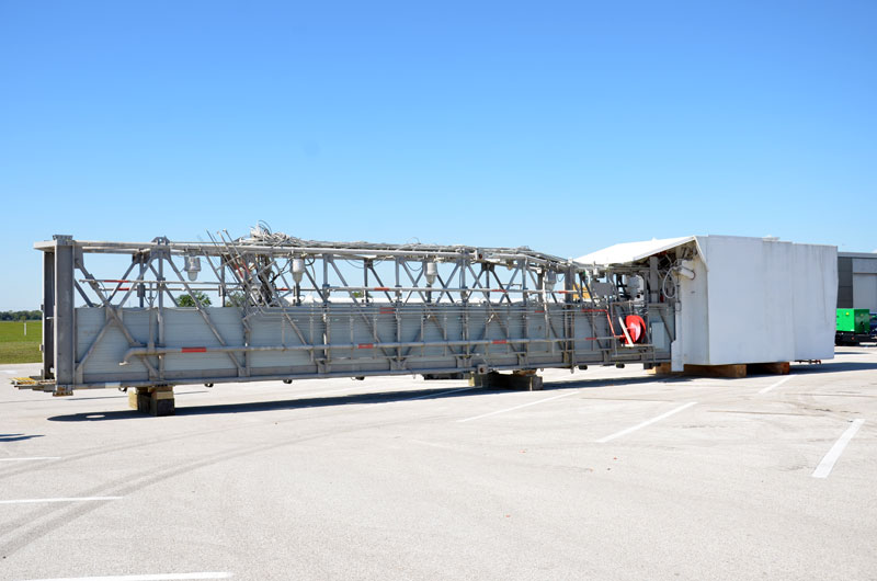 Historic space shuttle launch pad parts arrive in Houston