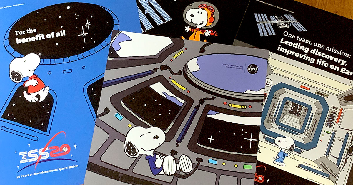 Snoopy celebrates 20 years of humans on space station on new NASA