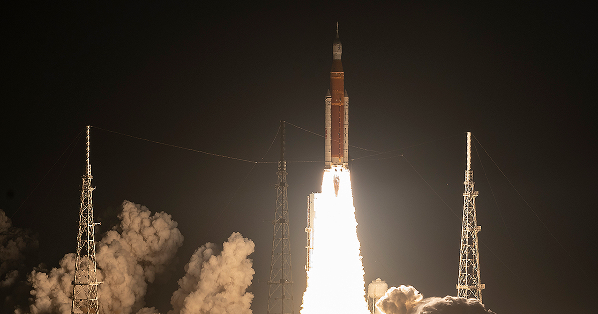 NASA's most powerful rocket launches on historic Artemis I moon mission