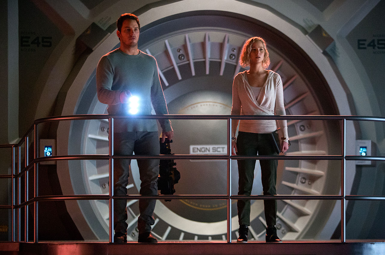Jennifer Lawrence Chris Pratt Sci Fi Movie Passengers To