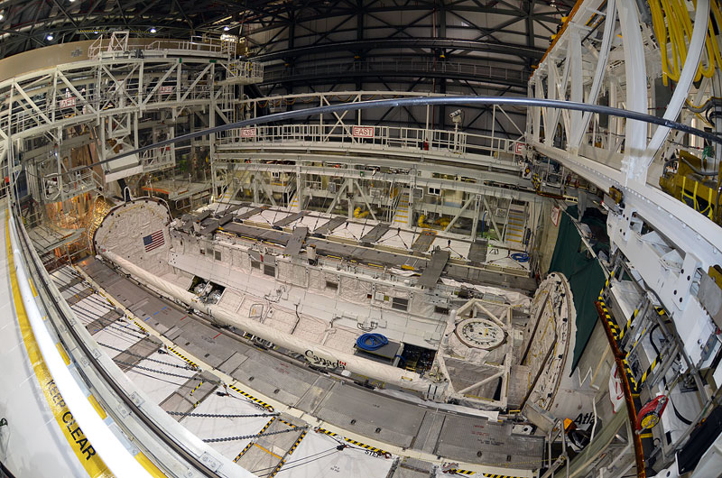 Rare, last look inside space shuttle Atlantis