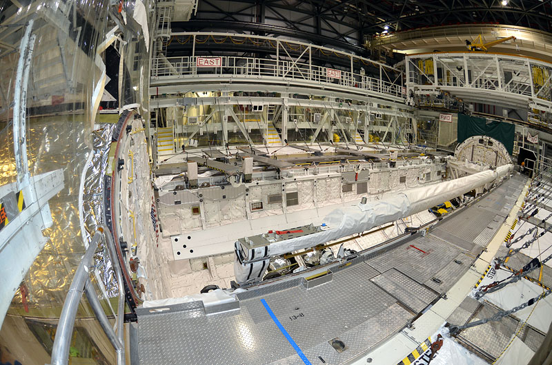 Rare, last look inside space shuttle Atlantis