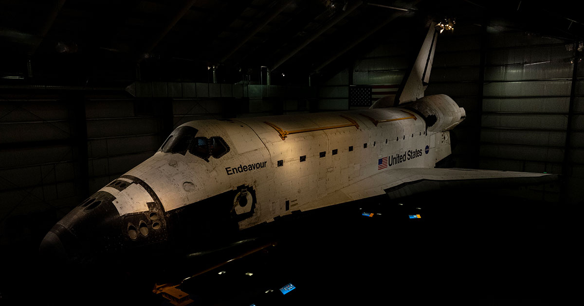 End of the year, end of the show: The Space Shuttle Endeavor goes out of sight for a few years