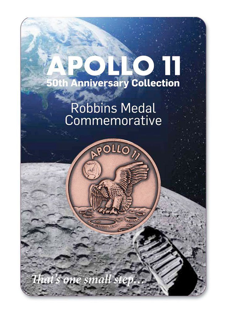 1 oz COPPER MEDAL 50th ANNIV APOLLO 11 1969 STAMP FIRST MAN ON THE MOON