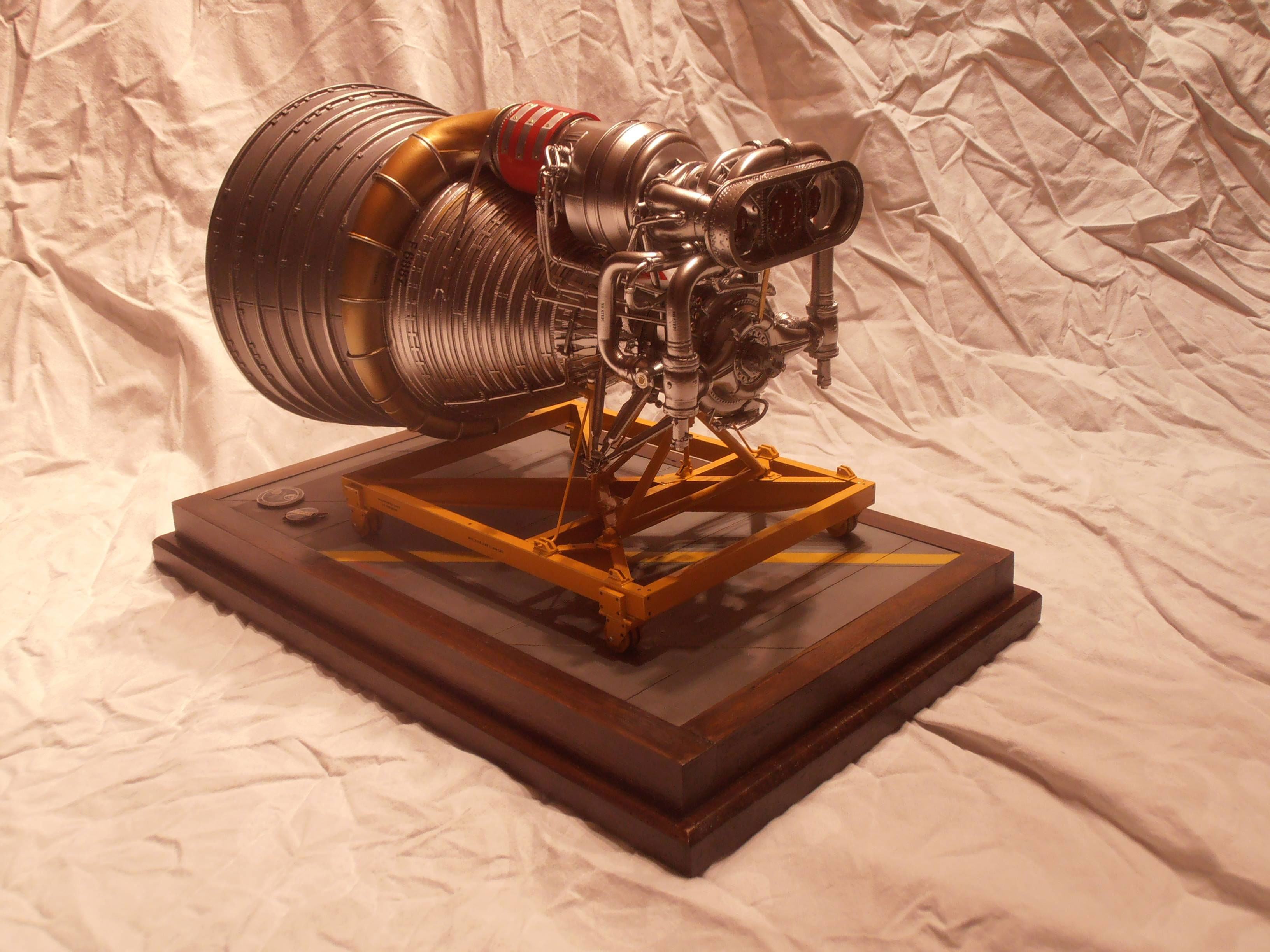 EB 120 Saturn V F1 engine diorama collectSPACE Messages