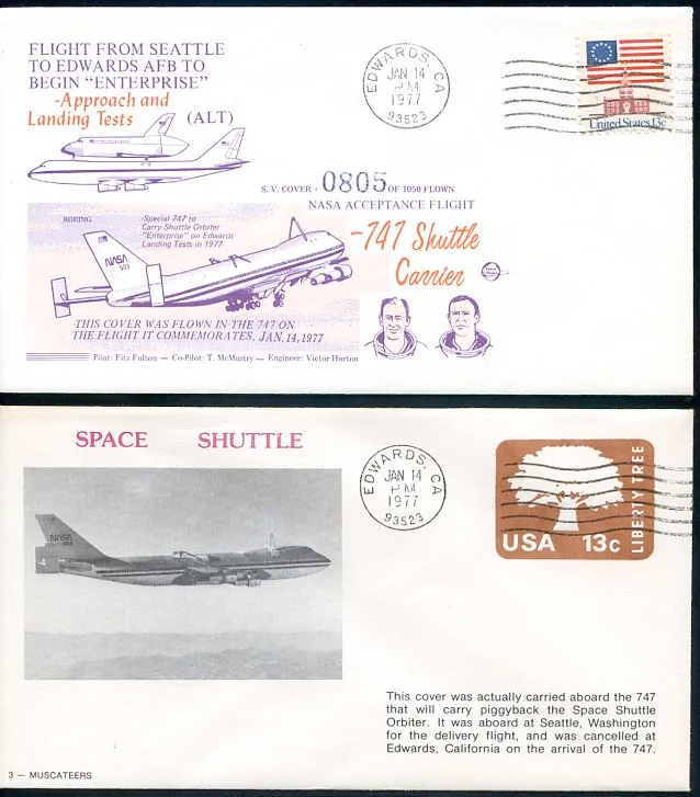 Space Cover 195: Shuttle SCA flown covers - collectSPACE: Messages