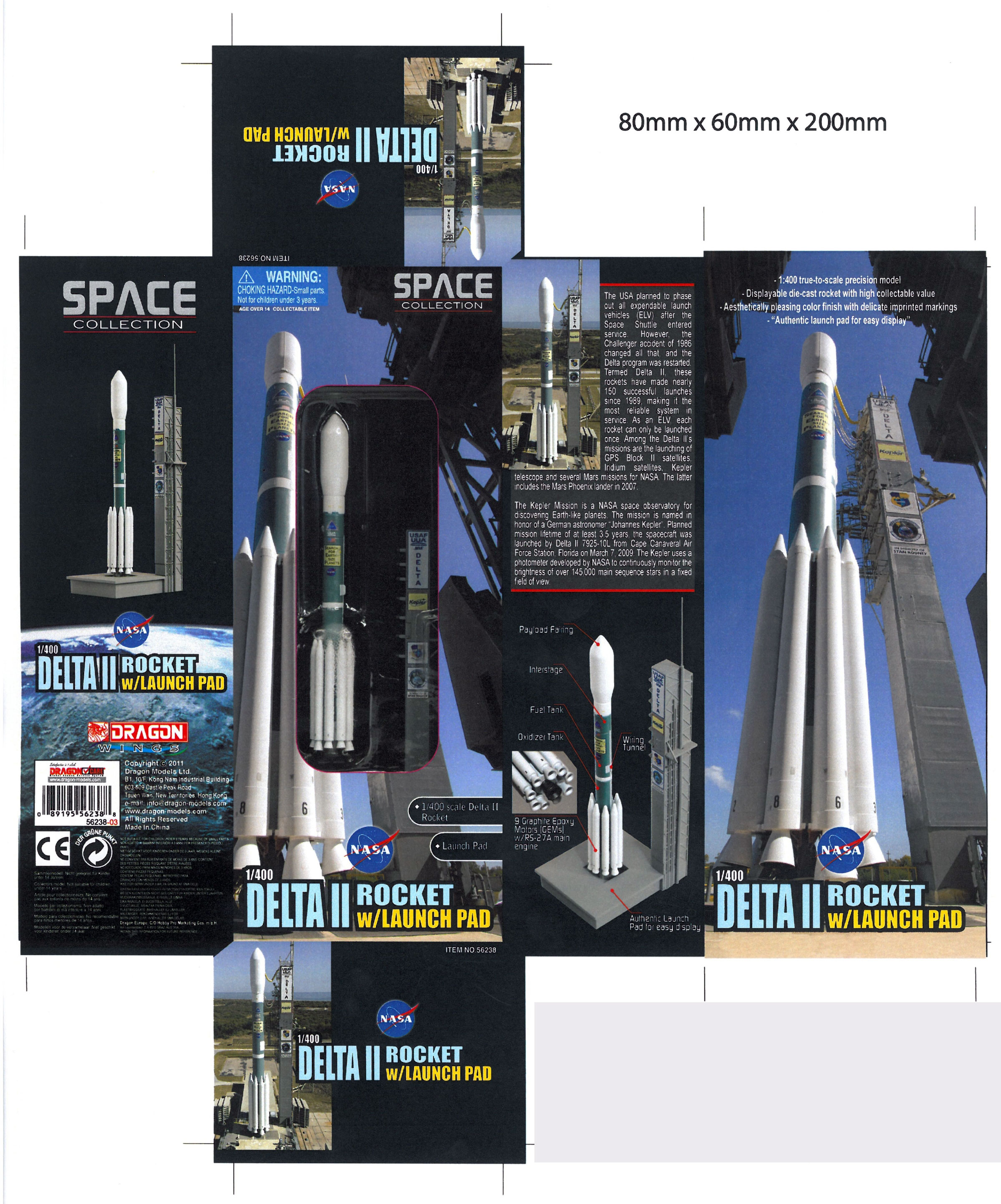 Dragon Wings 1:400 Delta II with launch pad - collectSPACE: Messages