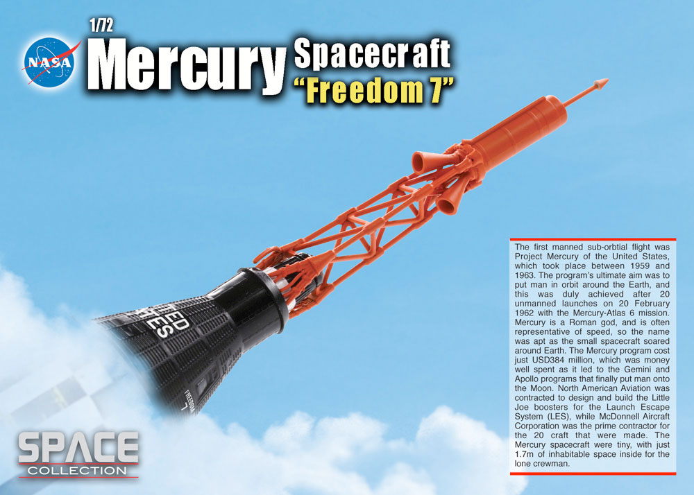 Dragon Models 50394 1:72 Mercury Spacecraft Friendship 7 