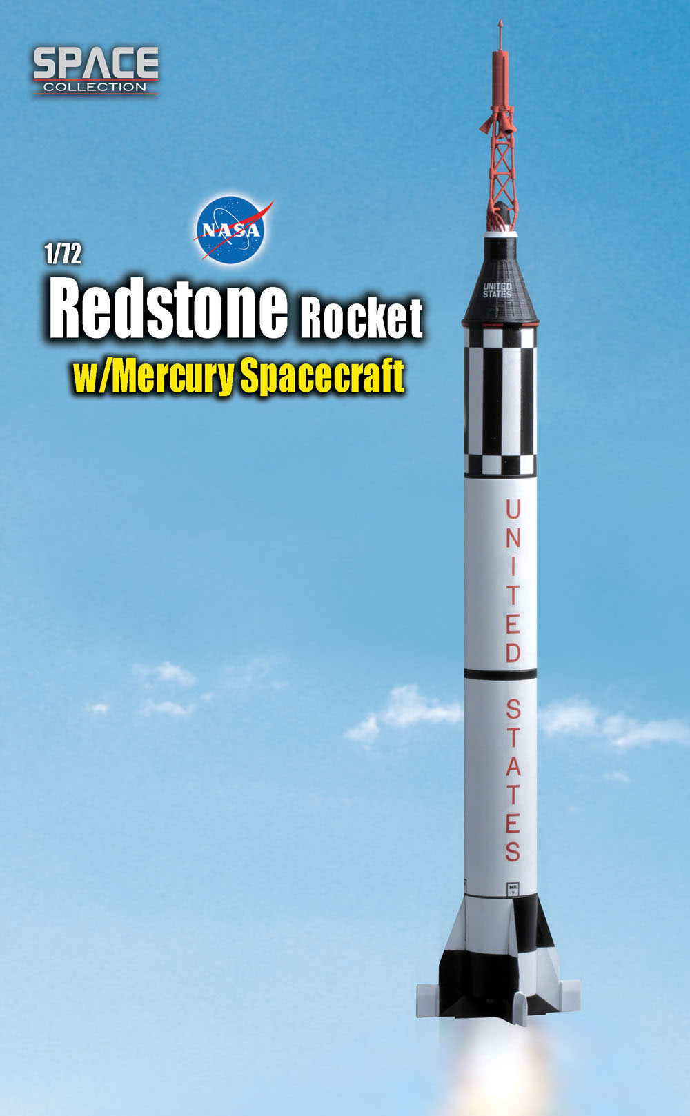 Executive Series Models Mercury Redstone Rocket Model Kit 1/72 Scale 