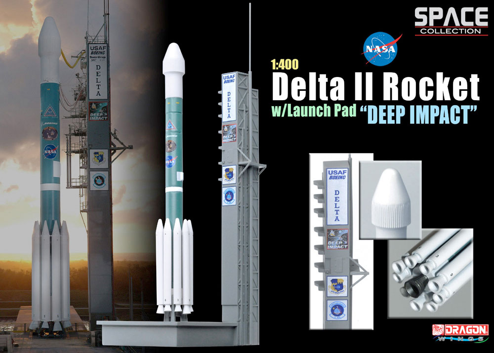 Dragon Wings #56238 1/400 Delta II w/Launch Pad '09 Kepler Mission 