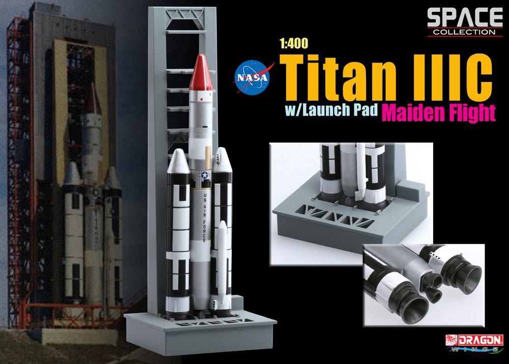 Dragon Models 1/400 Titan IIIE with Launch Pad SLC-41 