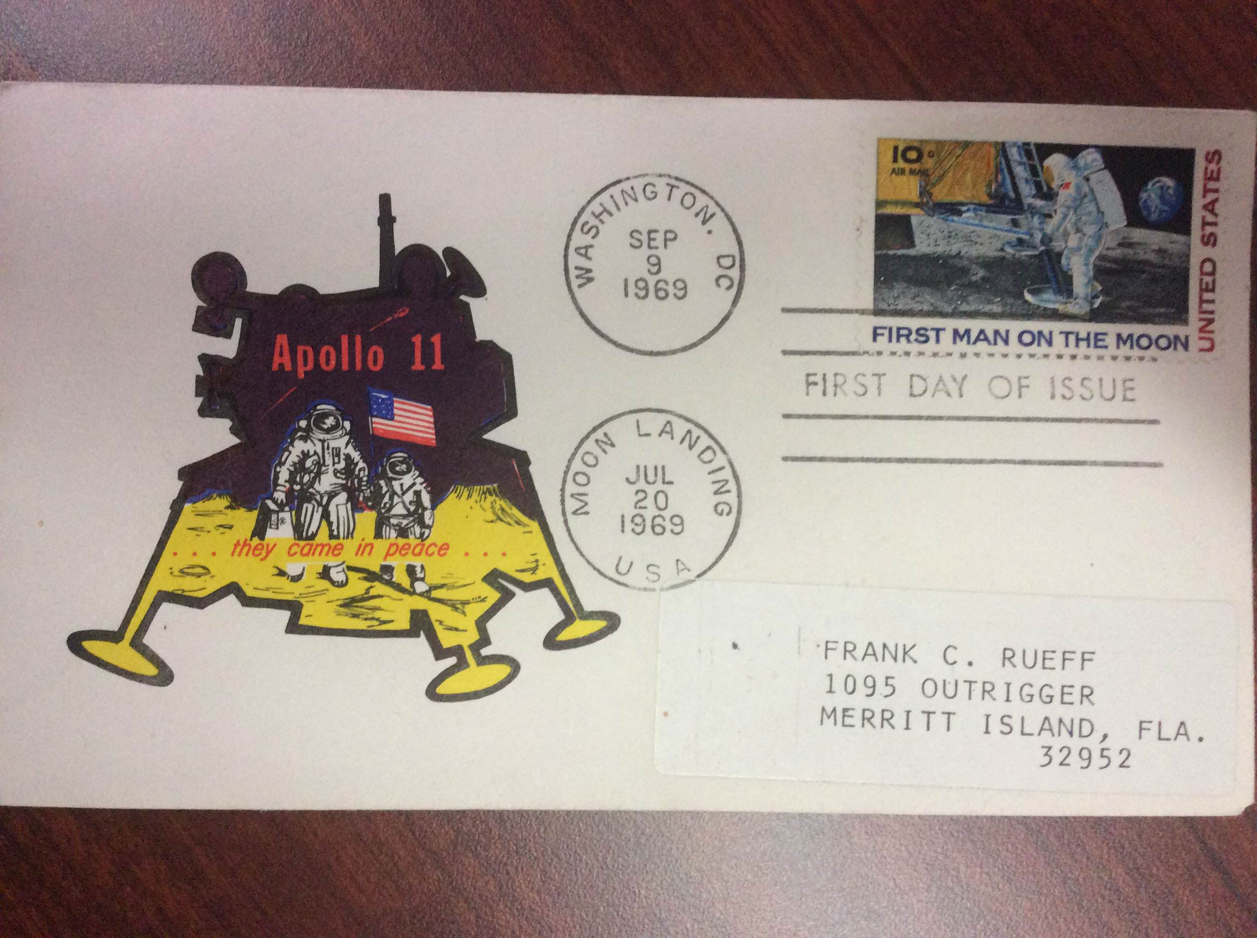 Apollo 11 envelope information, history collectSPACE Messages